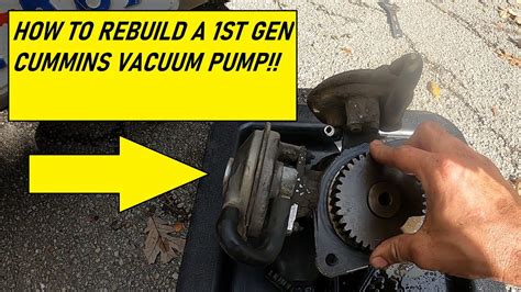 Drain fuel-water seperator or replace fuel filter. . First gen cummins vacuum pump delete